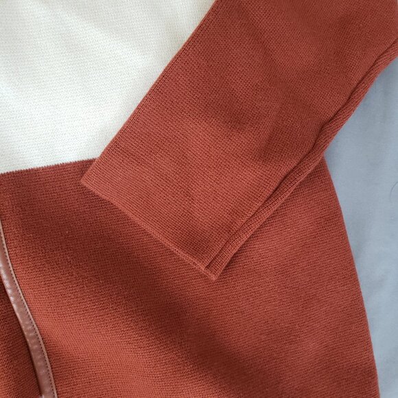 Banana Republic Color Block Open Front Sweater - Size L - Knitted Cardigan - Picture 8 of 11